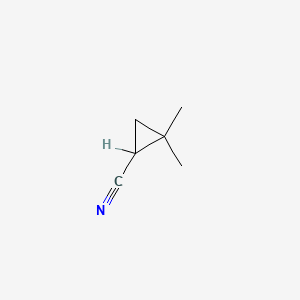 molecular formula C6H9N B1362708 2,2-Dimethylcyclopropyl Cyanide CAS No. 5722-11-2