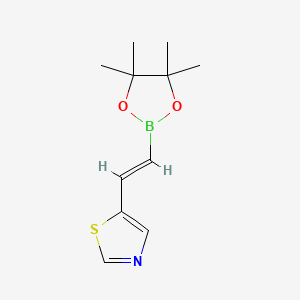 5-[2-(Tetramethyl-1,3,2-dioxaborolan-2-yl)ethenyl]-1,3-thiazole