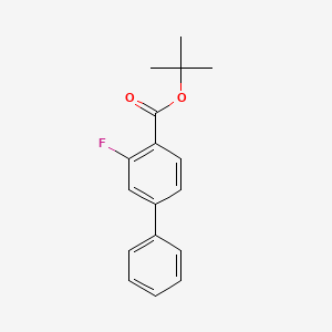 molecular formula C17H17FO2 B13627097 Tert-butyl 3-fluoro-[1,1'-biphenyl]-4-carboxylate 