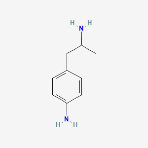 molecular formula C9H14N2 B13627111 4-(2-Aminopropyl)aniline CAS No. 57736-33-1