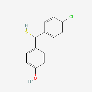 4-((4-Chlorophenyl)(mercapto)methyl)phenol