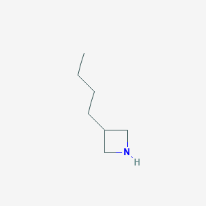 molecular formula C7H15N B13627128 3-Butylazetidine 