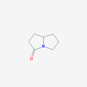 molecular formula C7H11NO B1362713 六氢吡咯并[1,2-a]吡咯-3-酮 CAS No. 32548-24-6