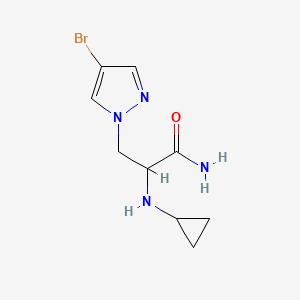 3-(4-Bromo-1h-pyrazol-1-yl)-2-(cyclopropylamino)propanamide