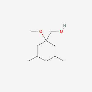 molecular formula C10H20O2 B13627154 (1-Methoxy-3,5-dimethylcyclohexyl)methanol 