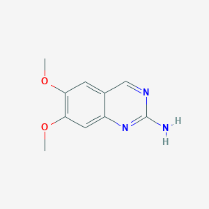 molecular formula C10H11N3O2 B13627158 6,7-Dimethoxyquinazolin-2-amine 