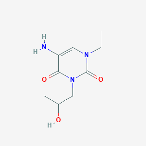 5-Amino-1-ethyl-3-(2-hydroxypropyl)pyrimidine-2,4(1h,3h)-dione