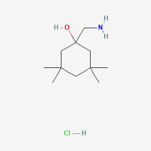 1-(Aminomethyl)-3,3,5,5-tetramethylcyclohexan-1-olhydrochloride