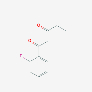 1-(2-Fluorophenyl)-4-methylpentane-1,3-dione