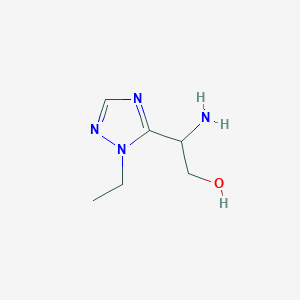 2-Amino-2-(1-ethyl-1h-1,2,4-triazol-5-yl)ethan-1-ol