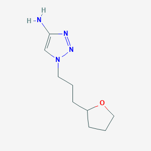 1-(3-(Tetrahydrofuran-2-yl)propyl)-1h-1,2,3-triazol-4-amine