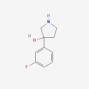 3-(3-Fluorophenyl)pyrrolidin-3-ol