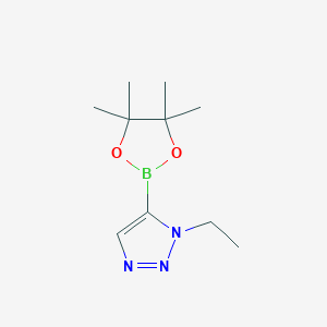 1-ethyl-5-(tetramethyl-1,3,2-dioxaborolan-2-yl)-1H-1,2,3-triazole