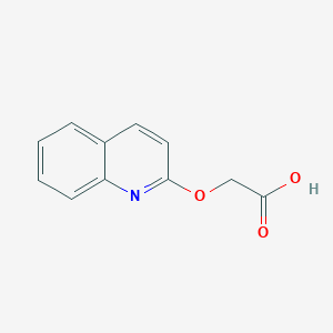 molecular formula C11H9NO3 B13627295 2-(Quinolin-2-yloxy)acetic acid 