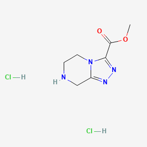 methyl5H,6H,7H,8H-[1,2,4]triazolo[4,3-a]pyrazine-3-carboxylatedihydrochloride