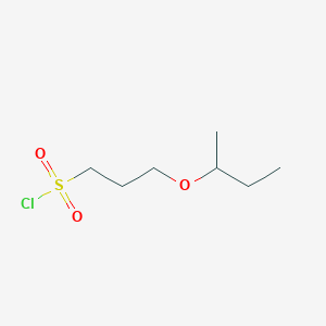 molecular formula C7H15ClO3S B13627321 3-(Sec-butoxy)propane-1-sulfonyl chloride 