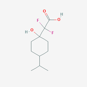 2,2-Difluoro-2-(1-hydroxy-4-isopropylcyclohexyl)acetic acid