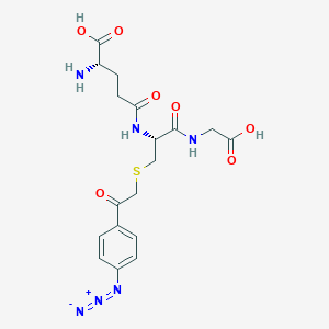molecular formula C18H22N6O7S B1362737 S-(对-叠氮苯甲酰)谷胱甘肽 