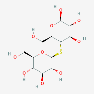 molecular formula C12H22O10S B1362738 (2R,3S,4S,5R,6S)-2-(hydroxymethyl)-6-[(2R,3S,4R,5R,6R)-4,5,6-trihydroxy-2-(hydroxymethyl)oxan-3-yl]sulfanyloxane-3,4,5-triol 