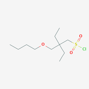 2-(Butoxymethyl)-2-ethylbutane-1-sulfonyl chloride