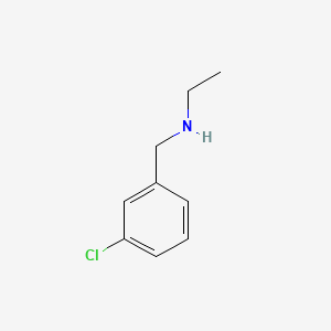 molecular formula C9H12ClN B1362743 N-(3-Chlorobenzyl)ethanamine CAS No. 39180-82-0