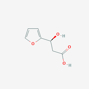 molecular formula C7H8O4 B13627432 (S)-3-(Furan-2-yl)-3-hydroxypropanoic acid 