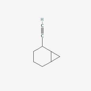 molecular formula C9H12 B13627433 2-Ethynylbicyclo[4.1.0]heptane 