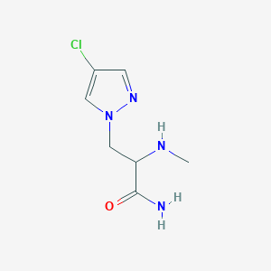 3-(4-Chloro-1h-pyrazol-1-yl)-2-(methylamino)propanamide