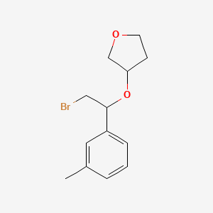 3-(2-Bromo-1-(m-tolyl)ethoxy)tetrahydrofuran