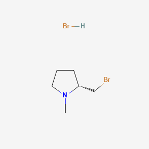 molecular formula C6H13Br2N B13627531 (2R)-2-(bromomethyl)-1-methylpyrrolidinehydrobromide 