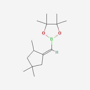 (Z)-4,4,5,5-Tetramethyl-2-((2,4,4-trimethylcyclopentylidene)methyl)-1,3,2-dioxaborolane