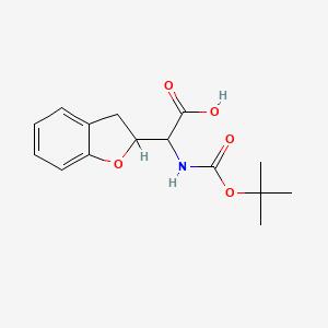 2-{[(Tert-butoxy)carbonyl]amino}-2-(2,3-dihydro-1-benzofuran-2-yl)aceticacid