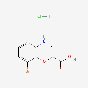 8-bromo-3,4-dihydro-2H-1,4-benzoxazine-2-carboxylicacidhydrochloride