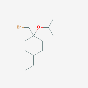 1-(Bromomethyl)-1-(sec-butoxy)-4-ethylcyclohexane