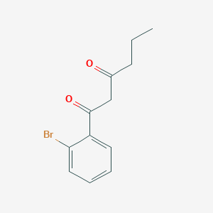 1-(2-Bromophenyl)hexane-1,3-dione