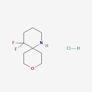 5,5-Difluoro-9-oxa-1-azaspiro[5.5]undecanehydrochloride