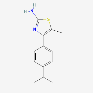 molecular formula C13H16N2S B1362765 4-(4-Isopropylphenyl)-5-methyl-1,3-thiazol-2-amine CAS No. 438218-20-3