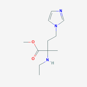 Methyl 2-(ethylamino)-4-(1h-imidazol-1-yl)-2-methylbutanoate