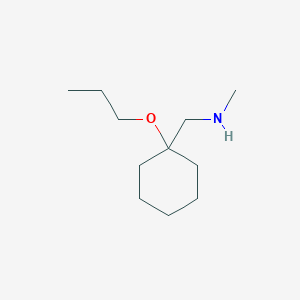 molecular formula C11H23NO B13627656 Methyl[(1-propoxycyclohexyl)methyl]amine 