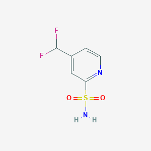 molecular formula C6H6F2N2O2S B13627682 4-(Difluoromethyl)pyridine-2-sulfonamide 