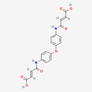 molecular formula C20H16N2O7 B1362776 3-{4-[4-(3-Carboxy-acryloylamino)-phenoxy]-phenylcarbamoyl}-acrylic acid 