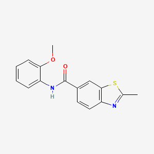 N-(2-methoxyphenyl)-2-methyl-1,3-benzothiazole-6-carboxamide