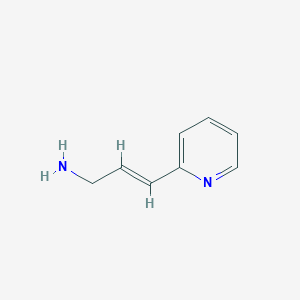 molecular formula C8H10N2 B13627798 3-(Pyridin-2-yl)prop-2-en-1-amine 