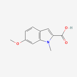 molecular formula C11H11NO3 B1362781 6-Methoxy-1-methyl-1H-indole-2-carboxylic acid CAS No. 739365-07-2