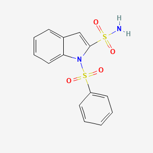 1-(benzenesulfonyl)-1H-indole-2-sulfonamide