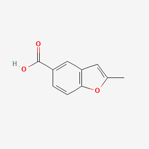 molecular formula C10H8O3 B1362782 2-甲基-1-苯并呋喃-5-羧酸 CAS No. 219763-06-1
