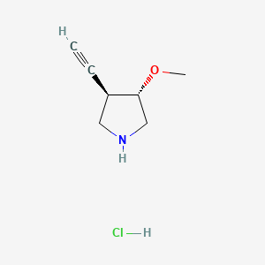 rac-(3R,4S)-3-ethynyl-4-methoxypyrrolidine hydrochloride