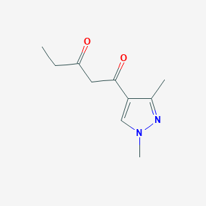 1-(1,3-Dimethyl-1h-pyrazol-4-yl)pentane-1,3-dione