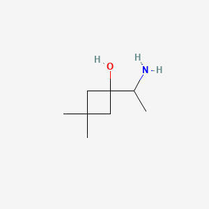 1-(1-Aminoethyl)-3,3-dimethylcyclobutan-1-ol