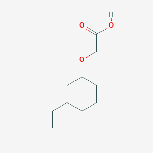 molecular formula C10H18O3 B13627890 2-((3-Ethylcyclohexyl)oxy)acetic acid 